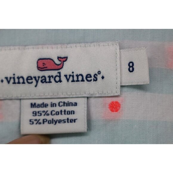 Vineyard Vines Long Sleeve Button Half Way Top-Size 8 - Picture 4 of 9